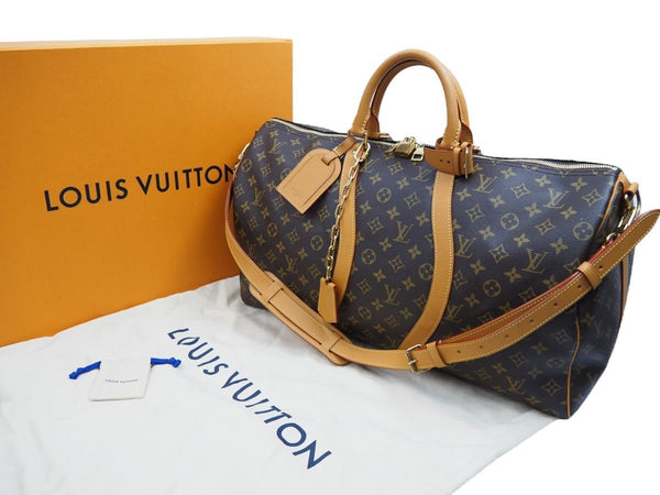 Very good condition LOUIS VUITTON Crash Period Keepall Bandouliere 50 Virgil Abloh M44880 Monogram Boston Bag Used 43058