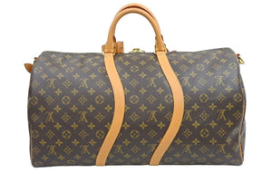 Very good condition LOUIS VUITTON Crash Period Keepall Bandouliere 50 Virgil Abloh M44880 Monogram Boston Bag Used 43058