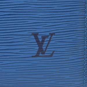 極美品 LOUIS VUITTON ルイヴィトン スピーディ25 ハンドバッグ M43015 エピ レザー ブルー ゴールド金具 中古 4a004373