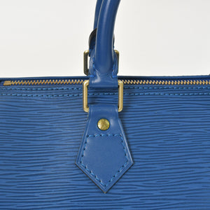 極美品 LOUIS VUITTON ルイヴィトン スピーディ25 ハンドバッグ M43015 エピ レザー ブルー ゴールド金具 中古 4a004373