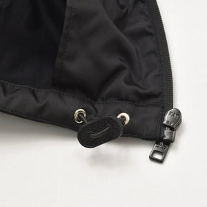 Very Good Condition PRADA Technical Cotton × Re-Nylon Zip Up Parka UJL79A Black Triangle Logo Plate S Size Used 4a004375