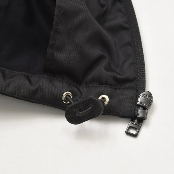 Very Good Condition PRADA Technical Cotton × Re-Nylon Zip Up Parka UJL79A Black Triangle Logo Plate S Size Used 4a004375