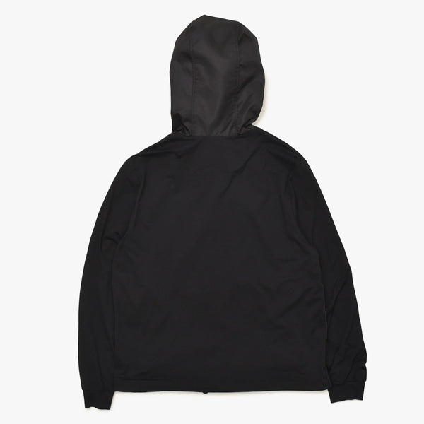 Very Good Condition PRADA Technical Cotton × Re-Nylon Zip Up Parka UJL79A Black Triangle Logo Plate S Size Used 4a004375