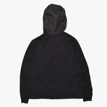 画像をギャラリービューアに読み込む, 極美品 PRADA プラダ テクニカルコットン × Re-Nylon リナイロン ジップアップ パーカー UJL79A ブラック トライアングルロゴプレート Sサイズ 中古 4a004375