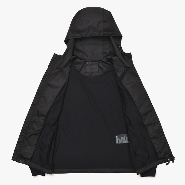 Very Good Condition PRADA Technical Cotton × Re-Nylon Zip Up Parka UJL79A Black Triangle Logo Plate S Size Used 4a004375
