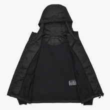 画像をギャラリービューアに読み込む, 極美品 PRADA プラダ テクニカルコットン × Re-Nylon リナイロン ジップアップ パーカー UJL79A ブラック トライアングルロゴプレート Sサイズ 中古 4a004375