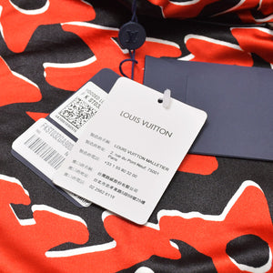 Like new LOUIS VUITTON Jersey Tops Hoodie Urus Fischer Red 1A8B4W Used 4a004401