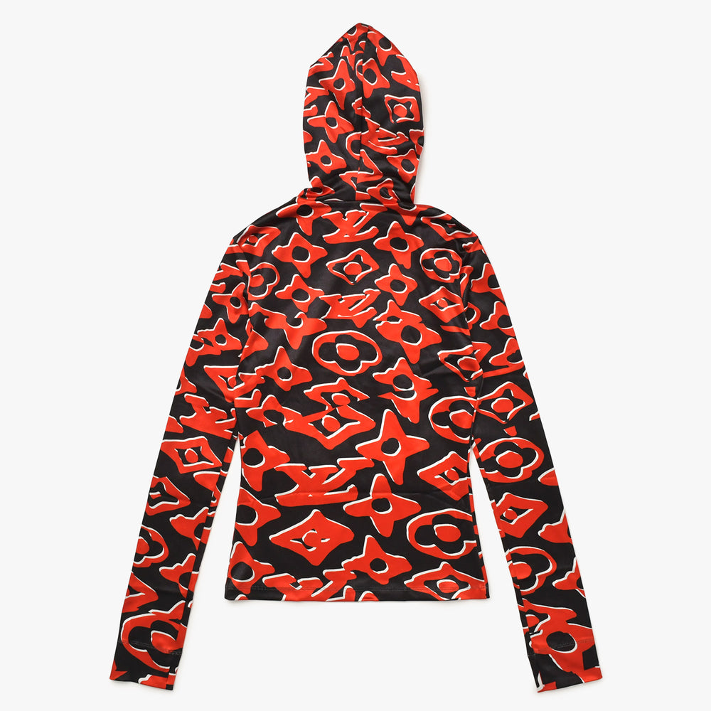 Like new LOUIS VUITTON Jersey Tops Hoodie Urus Fischer Red 1A8B4W Used 4a004401