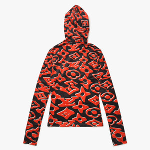 Like new LOUIS VUITTON Jersey Tops Hoodie Urus Fischer Red 1A8B4W Used 4a004401