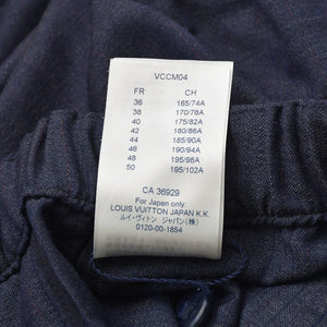 Like new LOUIS VUITTON Trousers Ruched Slacks RM182Q HAW HFP56W Easy Pants Navy Size 40 Men's Used 4a004402