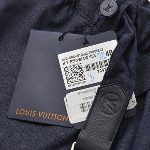 Like new LOUIS VUITTON Trousers Ruched Slacks RM182Q HAW HFP56W Easy Pants Navy Size 40 Men's Used 4a004402
