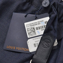 画像をギャラリービューアに読み込む, 新品同様 LOUIS VUITTON ルイヴィトン トラウザーズ シャーリングスラックス RM182Q HAW HFP56W イージーパンツ ネイビー 40サイズ メンズ 中古 4a004402
