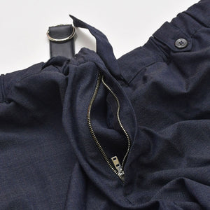 Like new LOUIS VUITTON Trousers Ruched Slacks RM182Q HAW HFP56W Easy Pants Navy Size 40 Men's Used 4a004402