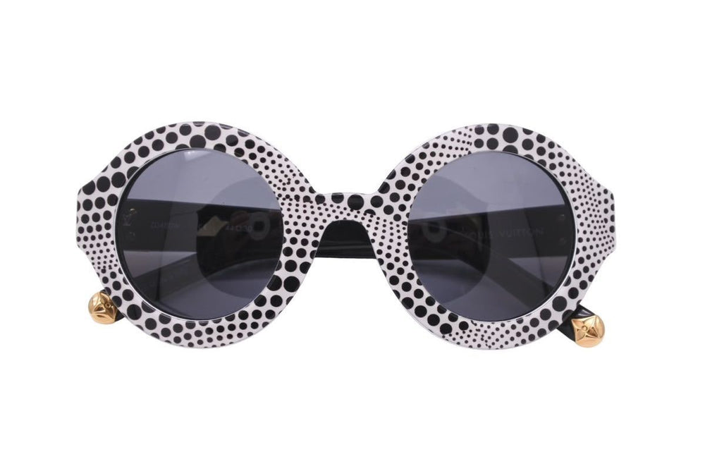 LOUIS VUITTON Kusama Yayoi Kusama Wavelon Round Frame Sunglasses Z0480W Glasses All Dot Pattern Good Condition Used 44142