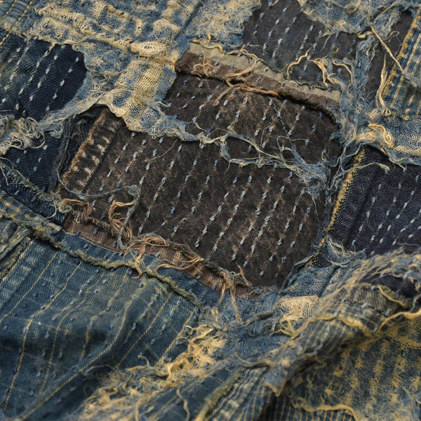 新品未使用品 KAPITAL キャピタル BORO SPRING 1ST JKT EK-1549LJB スプリングファーストジャケット 襤褸 ボロ インディゴ サイズ 5 中古 4a004419