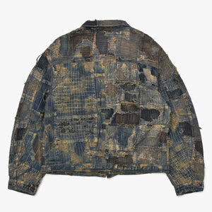 新品未使用品 KAPITAL キャピタル BORO SPRING 1ST JKT EK-1549LJB スプリングファーストジャケット 襤褸 ボロ インディゴ サイズ 5 中古 4a004419