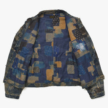 画像をギャラリービューアに読み込む, 新品未使用品 KAPITAL キャピタル BORO SPRING 1ST JKT EK-1549LJB スプリングファーストジャケット 襤褸 ボロ インディゴ サイズ 5 中古 4a004419