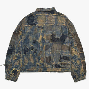 新品未使用品 KAPITAL キャピタル BORO SPRING 1ST JKT EK-1549LJB スプリングファーストジャケット 襤褸 ボロ インディゴ サイズ 5 中古 4a004420