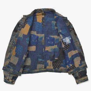 新品未使用品 KAPITAL キャピタル BORO SPRING 1ST JKT EK-1549LJB スプリングファーストジャケット 襤褸 ボロ インディゴ サイズ 4 中古 4a004419