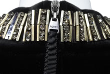 画像をギャラリービューアに読み込む, FOXEY NEW YORK フォクシー ニューヨーク ベロア ラインストーン Ｔシャツ ブラック 35319-VSTFG101L 美品 サイズ38 中古 44639