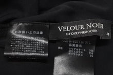 画像をギャラリービューアに読み込む, FOXEY NEW YORK フォクシー ニューヨーク ベロア ラインストーン Ｔシャツ ブラック 35319-VSTFG101L 美品 サイズ38 中古 44639