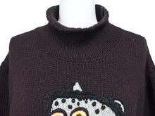 画像をギャラリービューアに読み込む, LOUIS VUITTON ルイヴィトン ニット セーター チャップマンブラザーズ RM132 H4KN76MI7 ウール ブラウン サイズM 良品 中古 44711