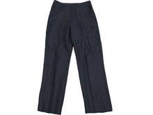 Load image into Gallery viewer, HERMES エルメス スラックスパンツ ボトムス スーツパンツ マルジェラ期 リネン ネイビー フランス製 サイズ38 美品 中古 44799