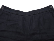Load image into Gallery viewer, HERMES エルメス スラックスパンツ ボトムス スーツパンツ マルジェラ期 リネン ネイビー フランス製 サイズ38 美品 中古 44799