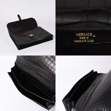 画像をギャラリービューアに読み込む, 新品同様 HERMES エルメス サック ア デペッシュ 38 ブリーフケース ポロサスマット ブラック ゴールド金具 □R刻印 中古 4a000993
