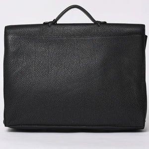 HERMES Handbag Sac Adepeche 41 □R Black leather Togo Silver hardware Used 4a000706