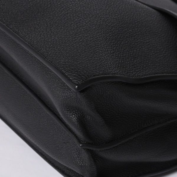 HERMES Handbag Sac Adepeche 41 □R Black leather Togo Silver hardware Used 4a000706