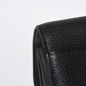 HERMES Handbag Sac Adepeche 41 □R Black leather Togo Silver hardware Used 4a000706