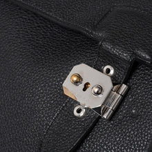 画像をギャラリービューアに読み込む, HERMES エルメス ハンドバッグ サックアデペッシュ41 □R ブラックレザー トゴ シルバー金具 中古 4a000706