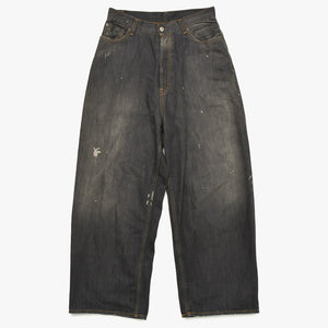 Acne Studios 2023M Super Baggy Jeans B00396 Size 46 Fade Black Vintage Processing Good Condition Used 4a004535
