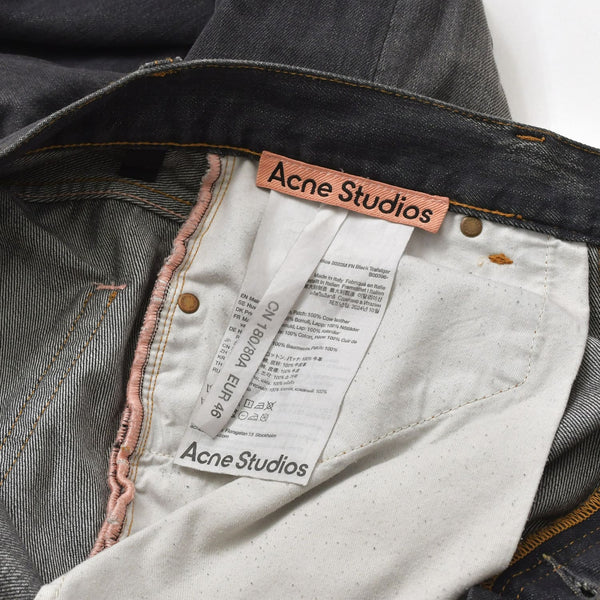 Acne Studios 2023M Super Baggy Jeans B00396 Size 46 Fade Black Vintage Processing Good Condition Used 4a004535