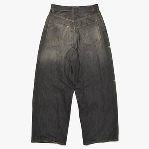 Acne Studios 2023M Super Baggy Jeans B00396 Size 46 Fade Black Vintage Processing Good Condition Used 4a004535