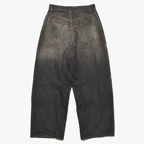 Acne Studios 2023M Super Baggy Jeans B00396 Size 46 Fade Black Vintage Processing Good Condition Used 4a004535