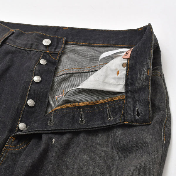 Acne Studios 2023M Super Baggy Jeans B00396 Size 46 Fade Black Vintage Processing Good Condition Used 4a004535