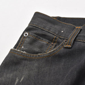 Acne Studios 2023M Super Baggy Jeans B00396 Size 46 Fade Black Vintage Processing Good Condition Used 4a004535