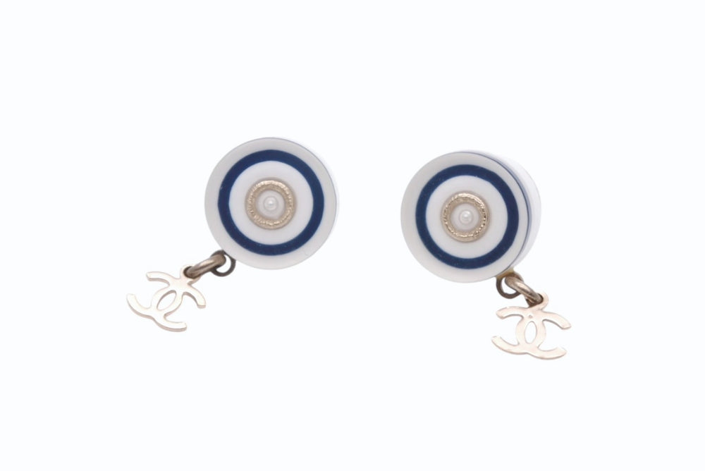 CHANEL シャネル ココマーク ピアス 重量約3g 05A刻印 ココマーク パール レジン メタル GP 両耳用 美品 中古 45483