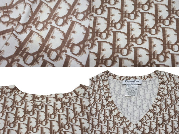 Christian Dior V-neck short sleeve T-shirt 5E16155951 Size 40 Trotter Galliano period Good condition Used 4b004576