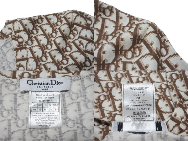 Christian Dior V-neck short sleeve T-shirt 5E16155951 Size 40 Trotter Galliano period Good condition Used 4b004576