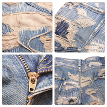 Load image into Gallery viewer, 超名作 UNDERCOVER アンダーカバー 85デニム 05AW ARTS&amp;CRAFTS期 インディゴ レディース サイズ2 美品 中古 45765