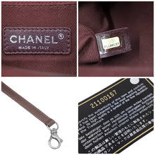 画像をギャラリービューアに読み込む, CHANEL シャネル エンブロイダリー ボーリング がま口ハンドバッグ カーキ ボルドー マルチカラー 21番台 美品 中古 45870
