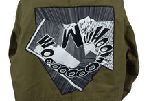 画像をギャラリービューアに読み込む, CELINE x Christian Marclay セリーヌ x クリスチャン マークレー WHOOOM パッチ ミリタリージャケット 36 美品 中古 4c074750