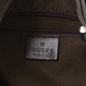 GUCCI グッチ ワンショルダーバッグ 002058 GGキャンバス レザー ベージュ グリーン レッド メタルブラック金具 良品 中古 4b014137