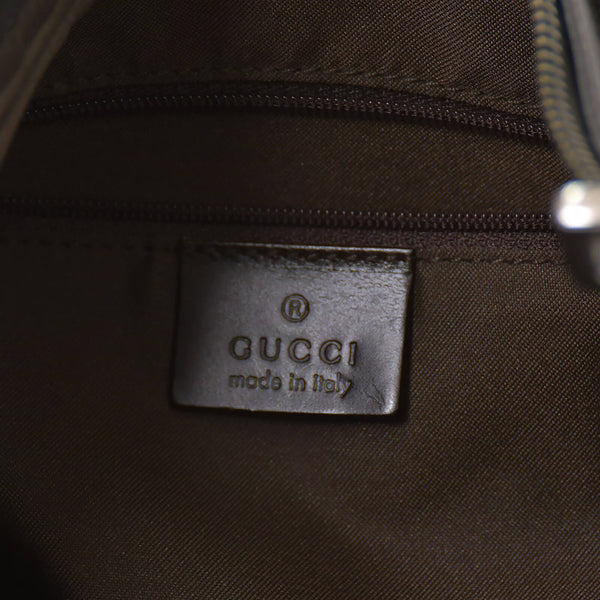 GUCCI グッチ ワンショルダーバッグ 002058 GGキャンバス レザー ベージュ グリーン レッド メタルブラック金具 良品 中古 4b014137