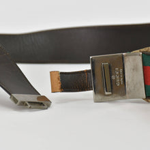 画像をギャラリービューアに読み込む, GUCCI グッチ ワンショルダーバッグ 002058 GGキャンバス レザー ベージュ グリーン レッド メタルブラック金具 良品 中古 4b014137