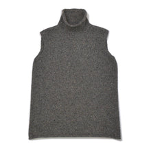 画像をギャラリービューアに読み込む, HERMES エルメス VINTAGE ヴィンテージ カシミヤ ニットベスト サイズME グレー タートルネック アーカイブ マルジェラ期 美品 中古 4b009885