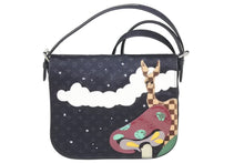 Load image into Gallery viewer, 極美品 LOUIS VUITTON ルイ・ヴィトン ハンドバッグ ブラック モノグラムサテン ミュゼット 新品同様 M92273 中古 46213